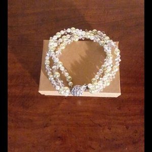 Elegant ~ Three Band Pearl Bracelet